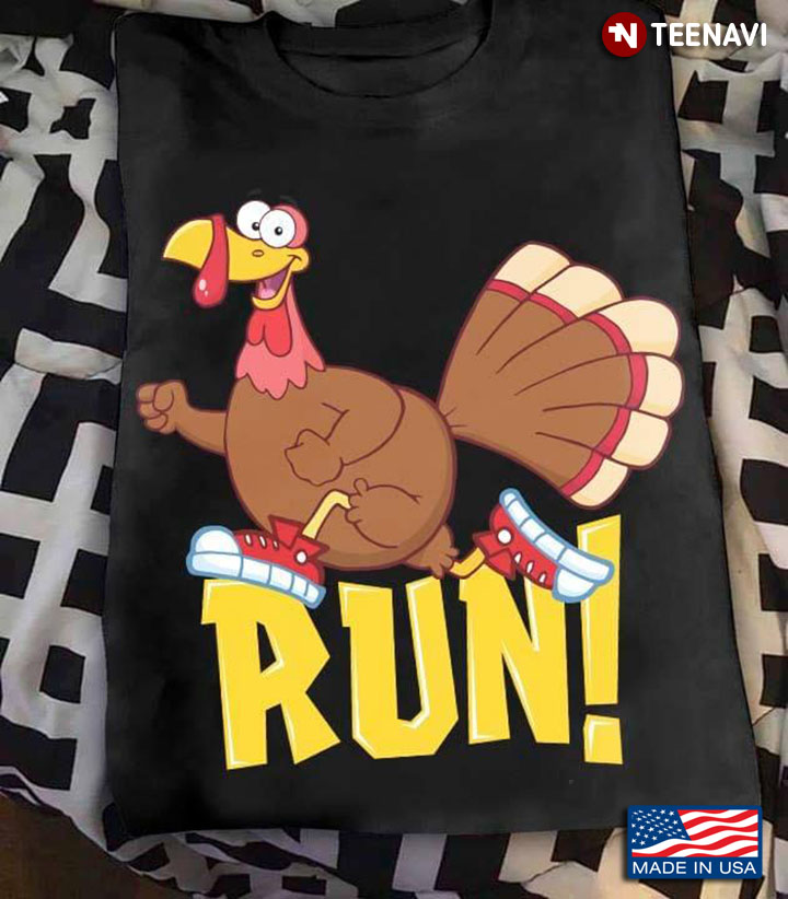Run Funny Turkey Running Lover for Thanksgiving