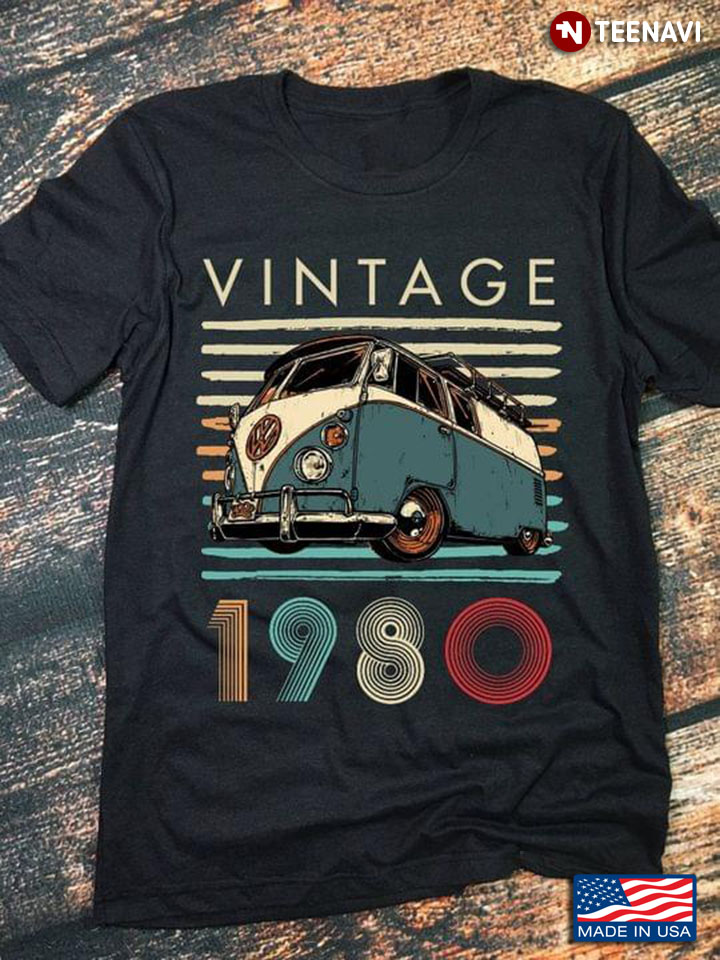 Vintage 1980 Hippe Van Gifts for Birthday