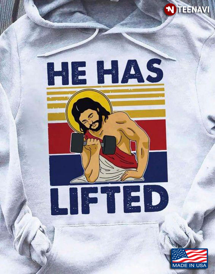 Vintage Jesus Lifting Weights He Has Lifted
