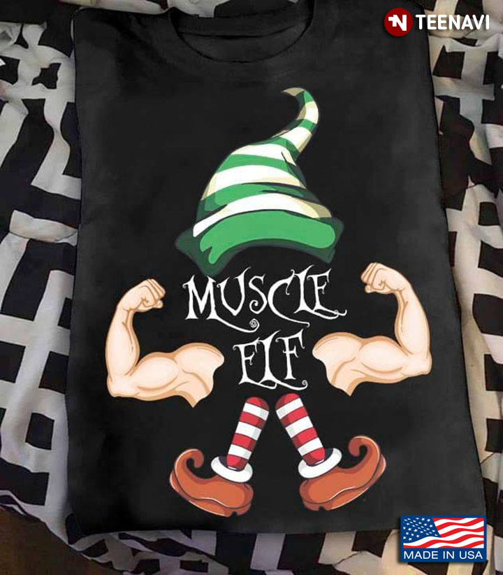 Muscle Elf Funny Design for Christmas