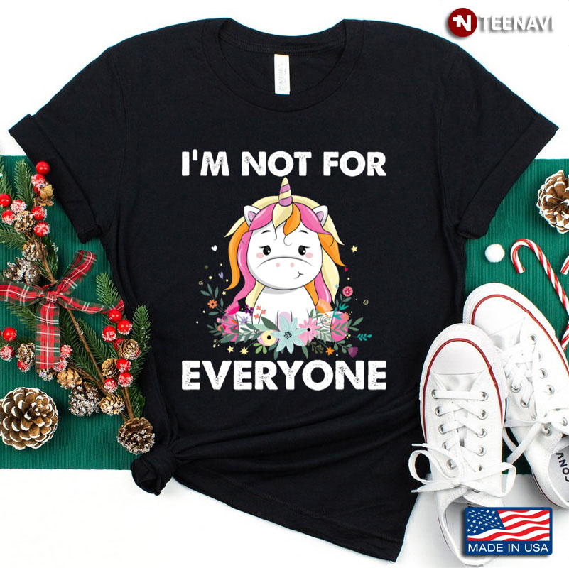 Sweet Unicorn I’m Not For Everyone Funny Anti-Social Gift