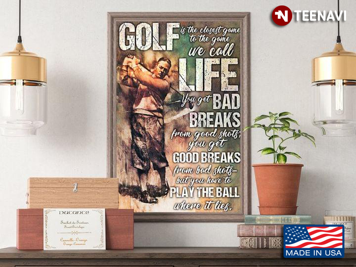 Bobby Jones Quote Golf Is The Closet Game To The Game We Call Life