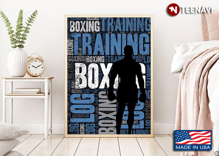 Boxer Silhouette Boxing Training Log