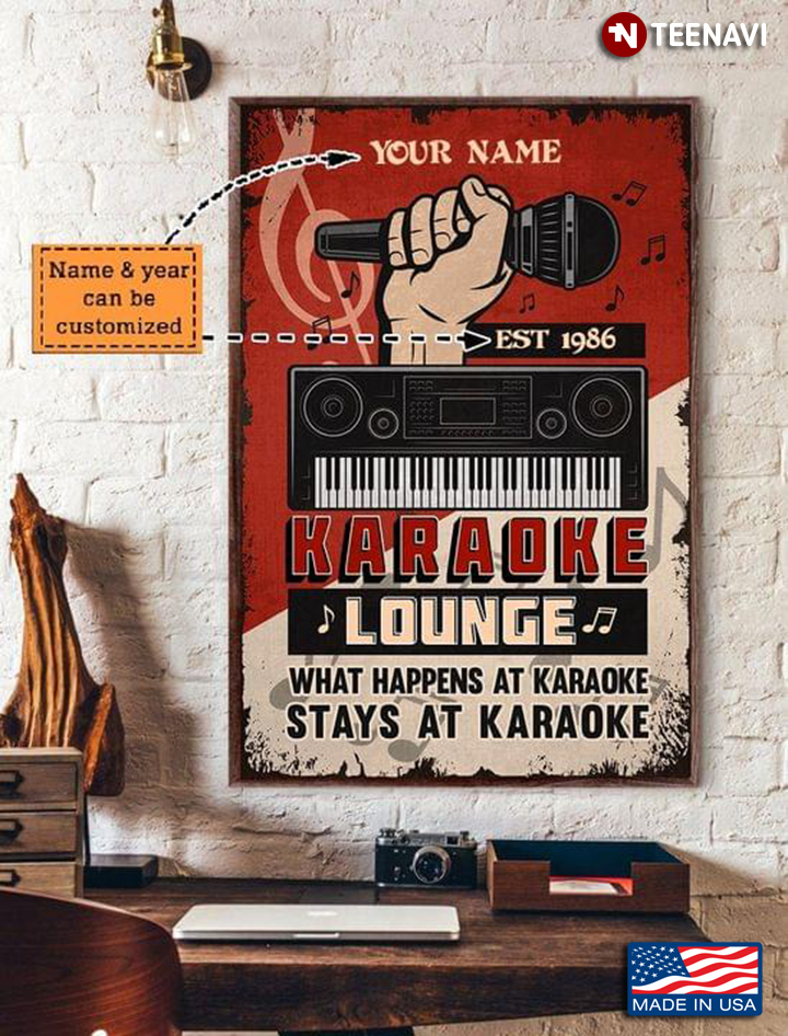 Personalized Karaoke Lounge What Happens At Karaoke Stays At Karaoke