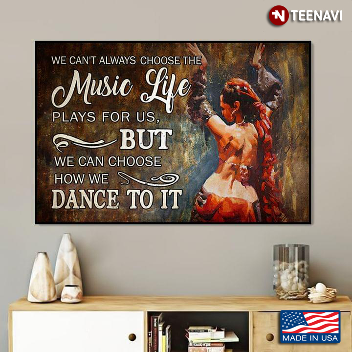 Vintage Girl Dancing Painting We Can’t Always Choose The Music Life Plays For Us