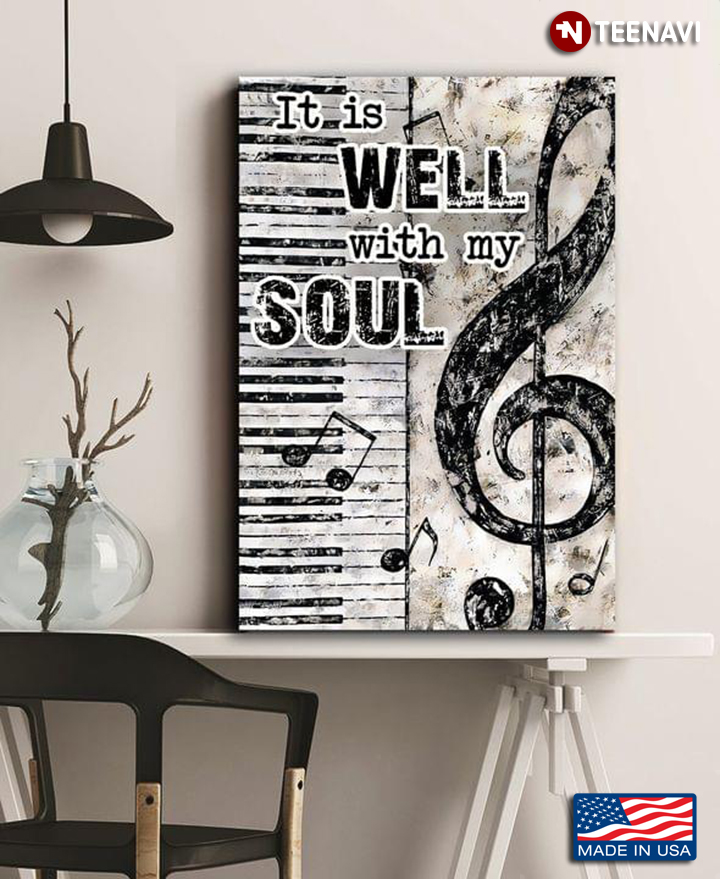 Piano And Musical Notes It Is Well With My Soul