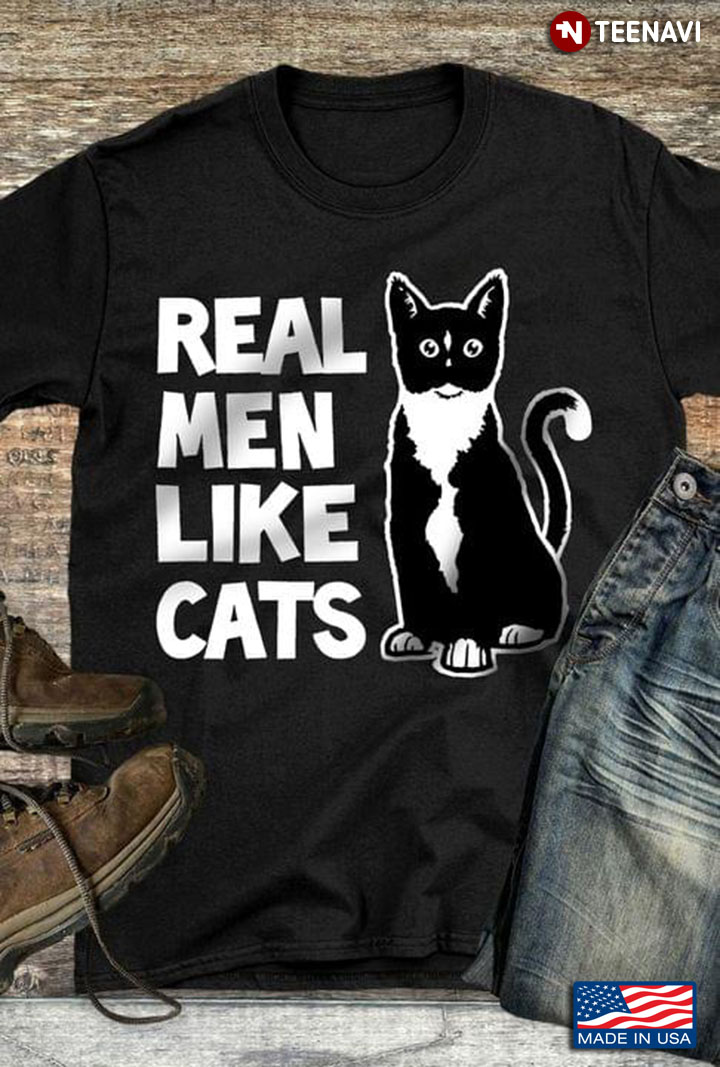 Real Men Like Cats for Cat Lover