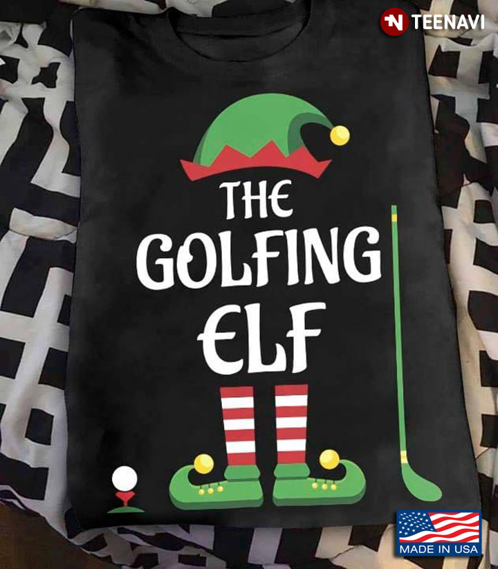 The Golfing Elf Merry Christmas for Golf Lover