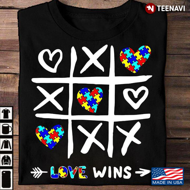 Autism Awareness Love Wins Noughts And Crosses
