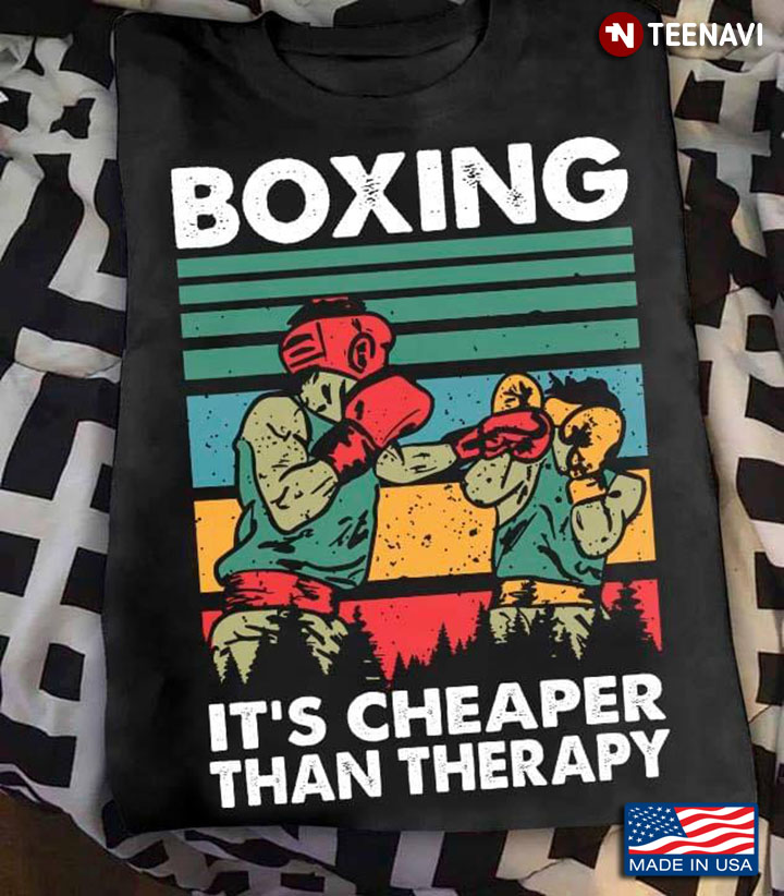 Vintage Boxing It's Cheaper Than Therapy for Boxing Lover