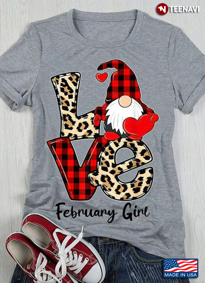 Gnome Love February Girl Leopard