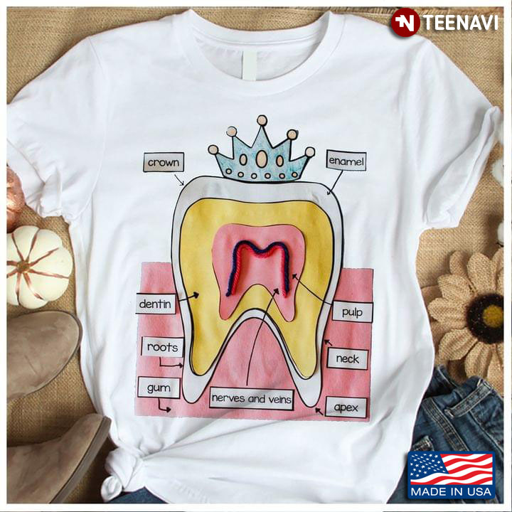 Funny Tooth With Crown Gift for Dentist