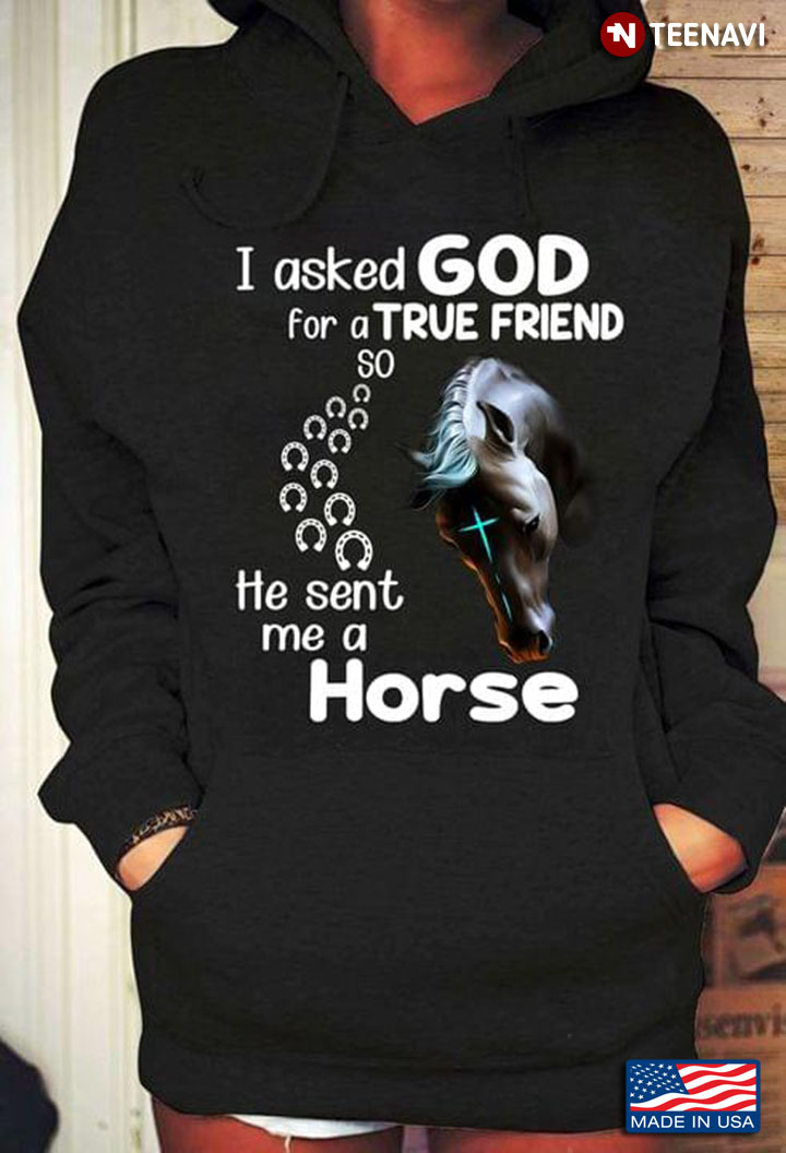 I Asked God For A True Friend He Sent Me A Horse for Horse Lover