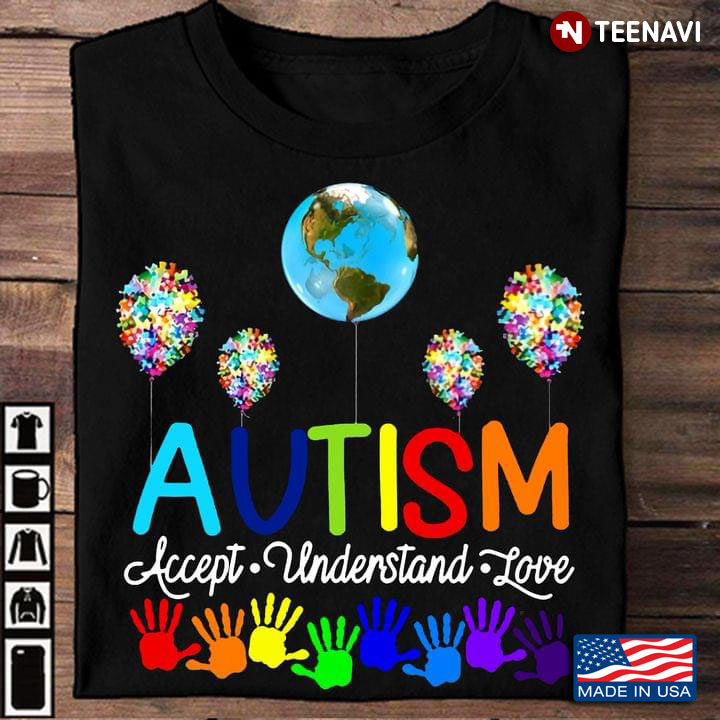 Autism Accept Understand Love Balloons