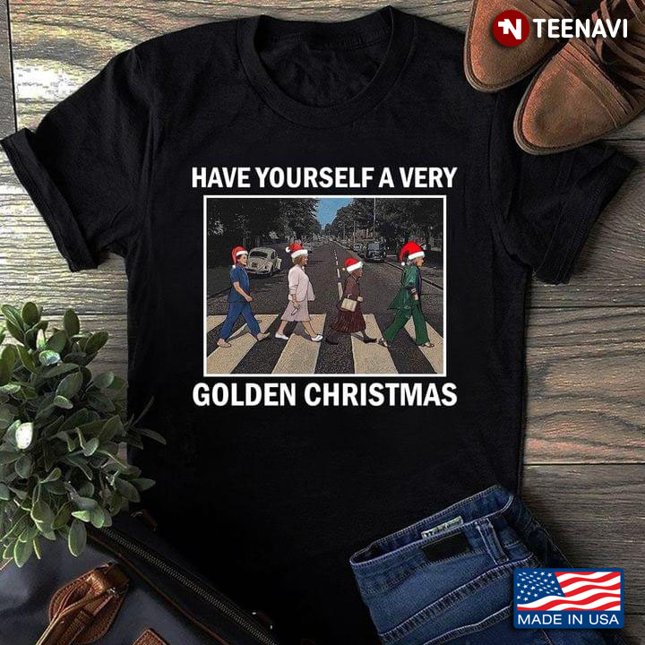 Have Yourself A Very Golden Christmas The Golden Girls With Santa Hats