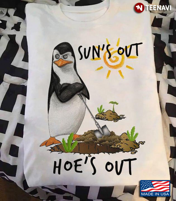 Penguin Gardening Sun's Out Hoe's Out