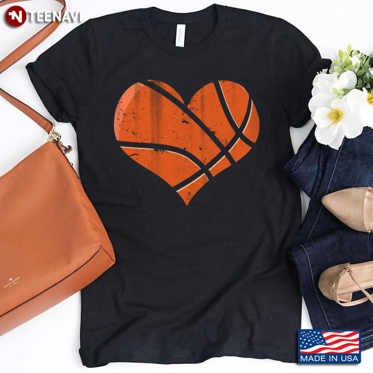 Basketball Ball Heart Sport for Basketball Lover