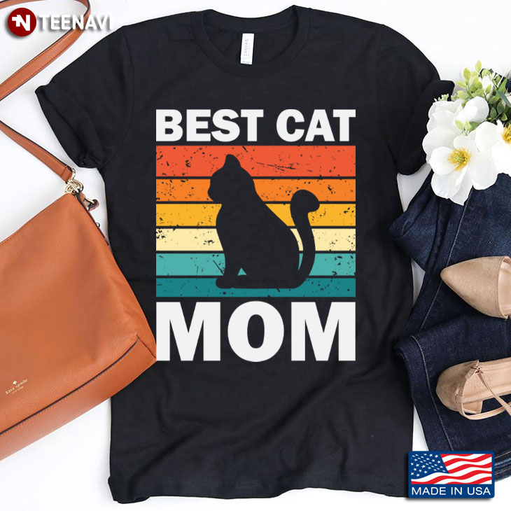 Vintage Best Cat Mom for Cat Lover