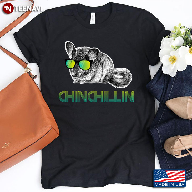 Chinchillin Funny Chinchilla With Glasses for Animal Lover