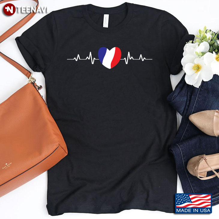 Flag Of France Heartbeat Patriotic