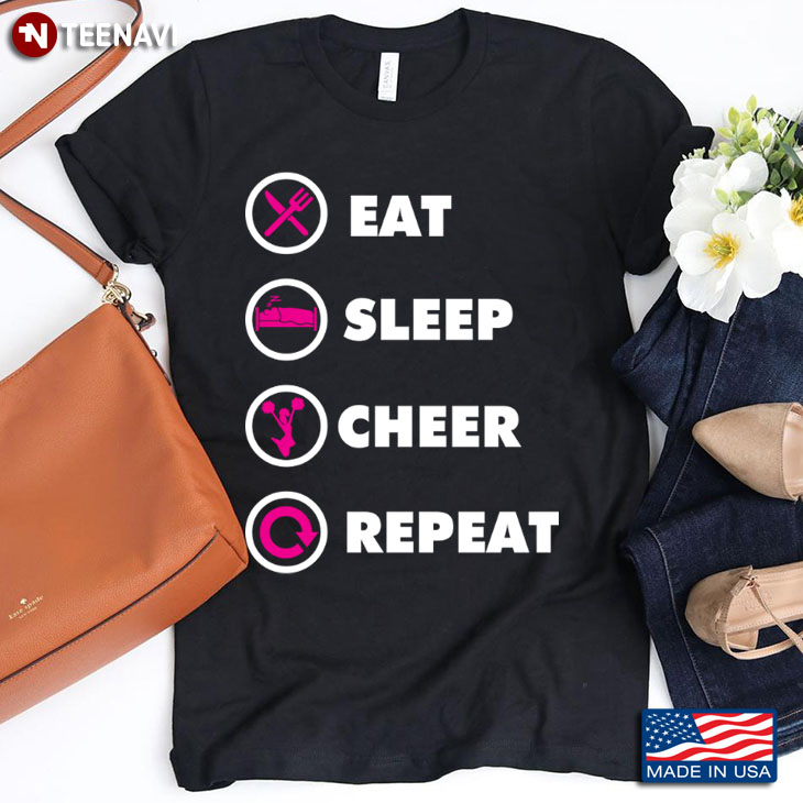 Cheerleading Eat Sleep Cheer Repeat for Cheerleading Lover