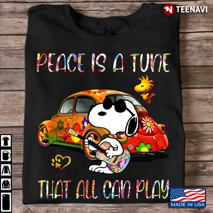 Hippie Snoopy Peace Is A Tune That All Can Play