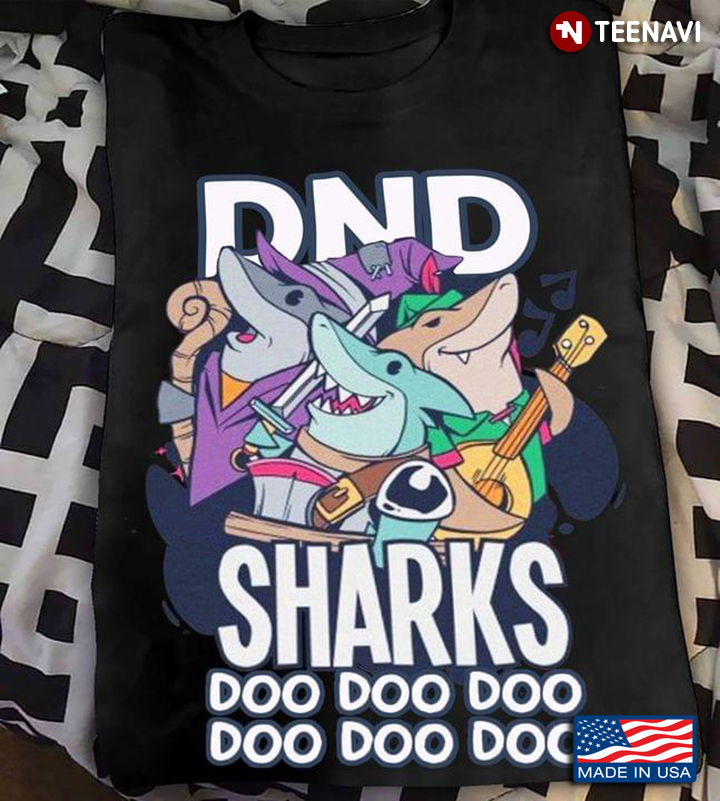 DnD Sharks Doo Doo Doo Doo Doo Doo Dungeons & Dragons for Game Lover