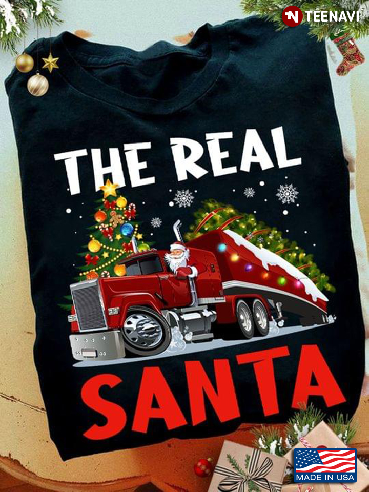Truck Xmas Tree The Real Santa for Christmas