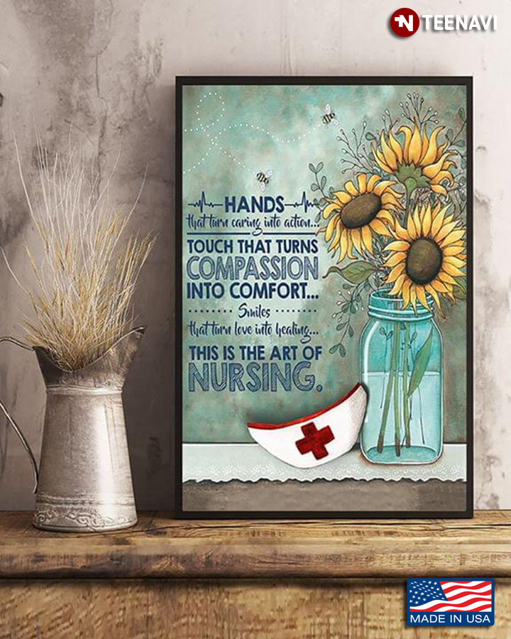 Nurse Hands That Turn Caring Into Action Touch That Turns Compassion Into Comfort