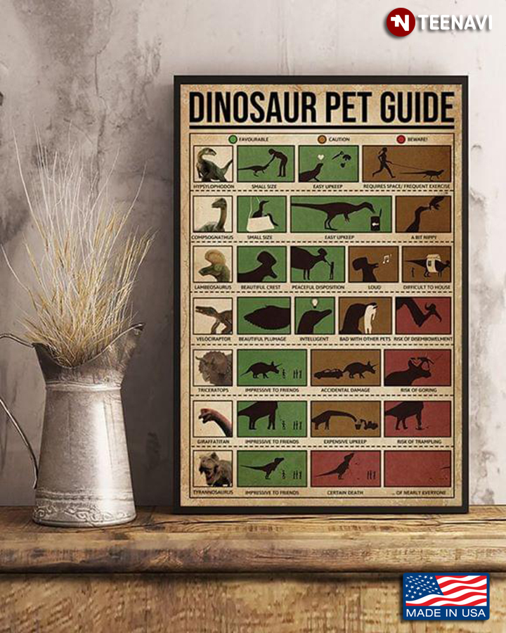 Vintage Dinosaur Pet Guide