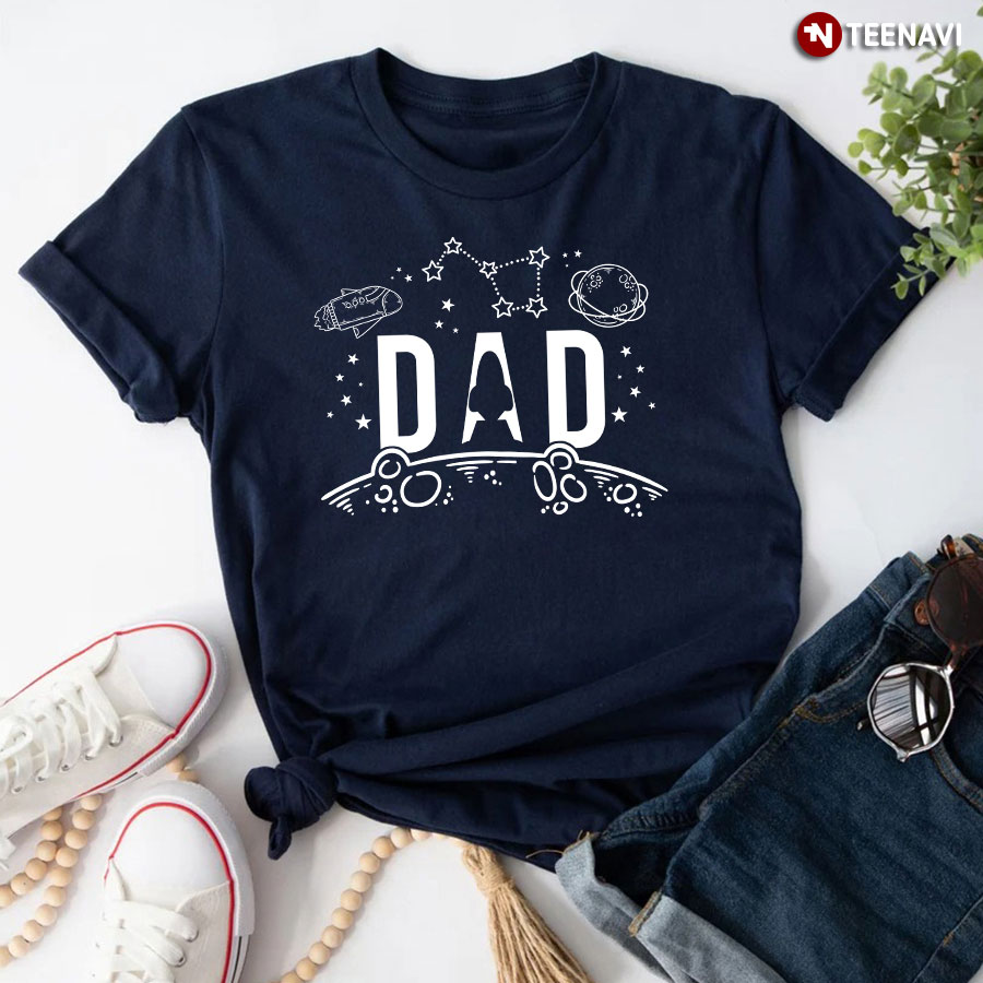 Dad Planet Rocket for Father's Day T-Shirt
