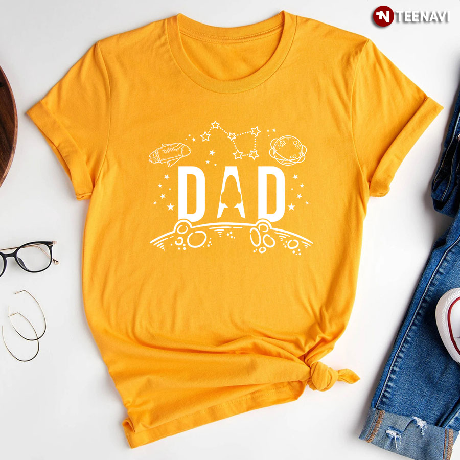 Dad Planet Rocket for Father's Day T-Shirt