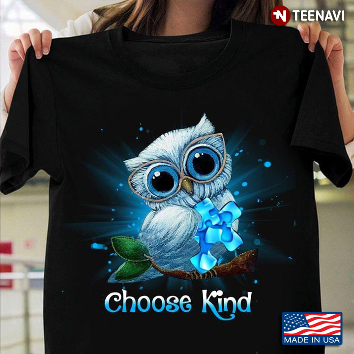 Owl Autism Awareness Choose Kind