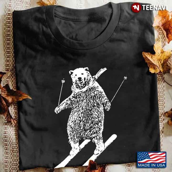 Bear Go Skiing for Skiing Lover