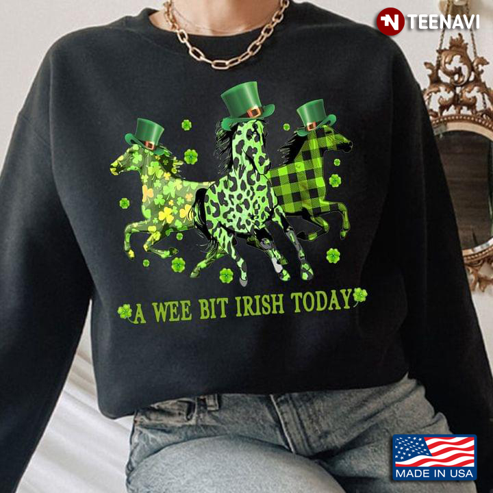 A Wee Bit Irish Today Horses Leopard for St Patrick's Day