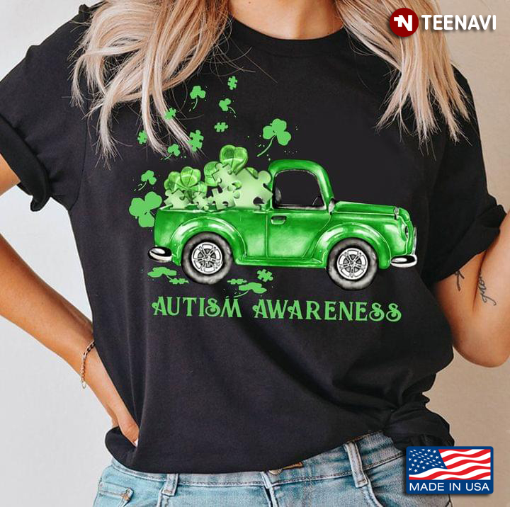 Autism Awareness Green Car for St Patrick's Day