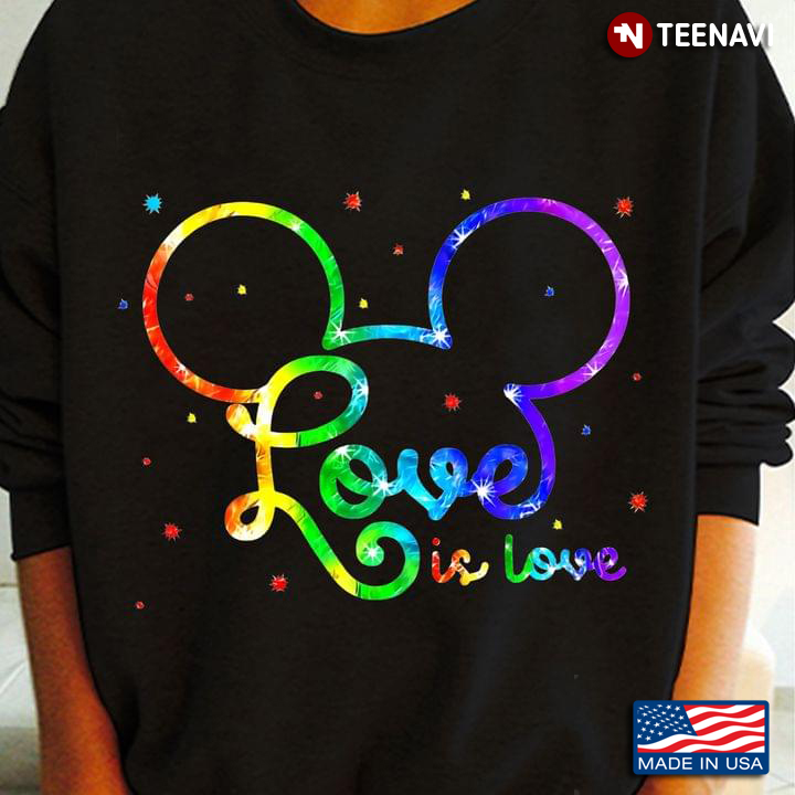 Mickey Mouse LGBT Love Is Love