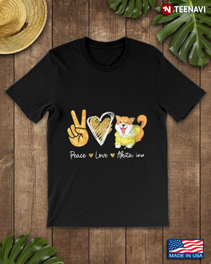 Peace Love Akita Inu for Dog Lover