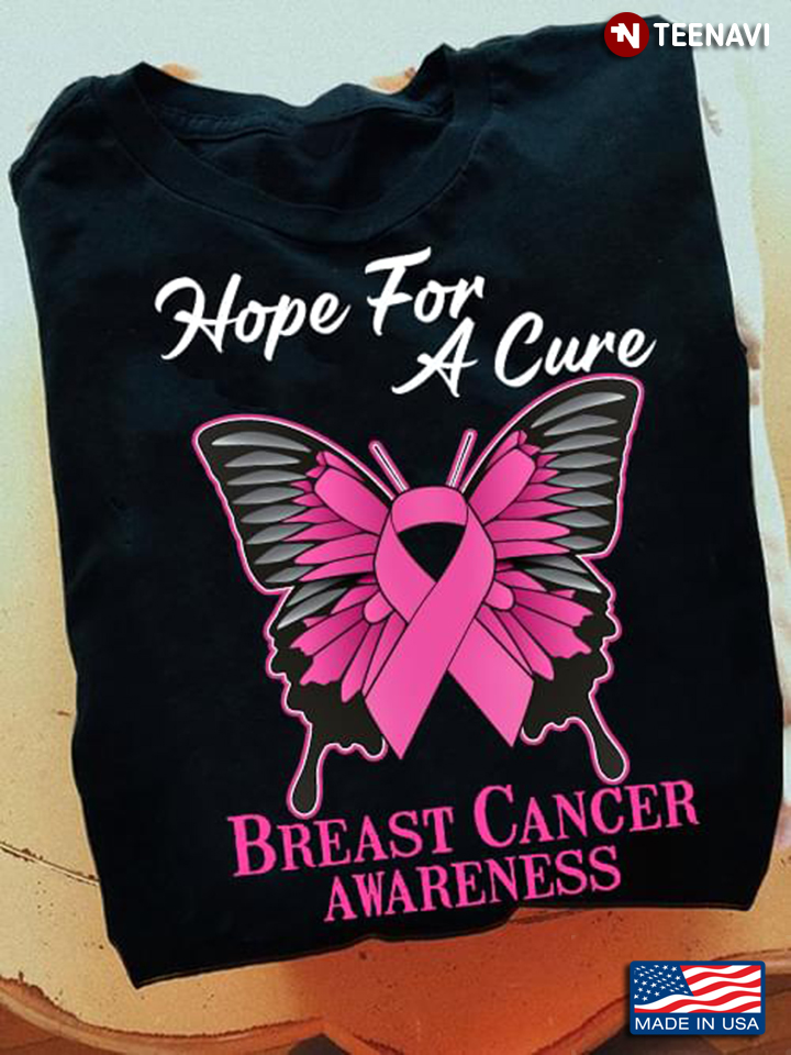 Butterfly Hope For A Cure Breast Cancer Awareness