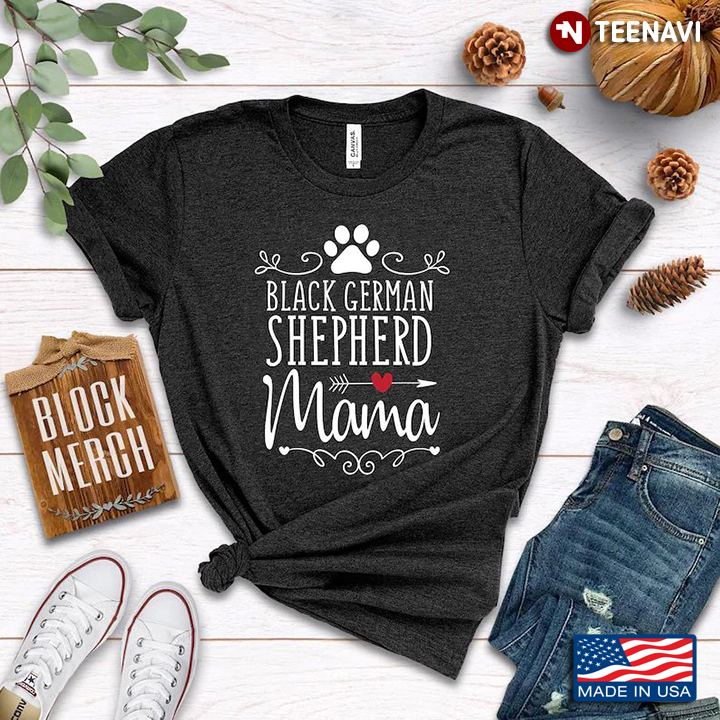 Black German Shepherd Mama Dog Lover for Mother's Day