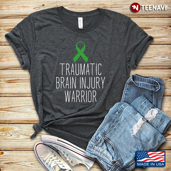 Traumatic Brain Injury Warrior Green Ribbon