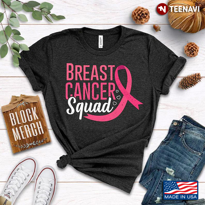 Breast Cancer Squad Pink Ribbon