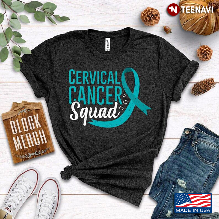 Cervical Cancer Squad Teal Ribbon