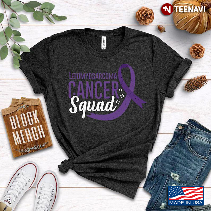 Leiomyosarcoma Cancer Squad Purple Ribbon