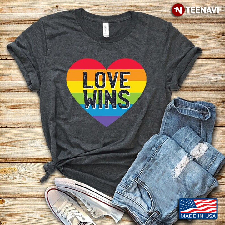 LGBT Heart Love Wins