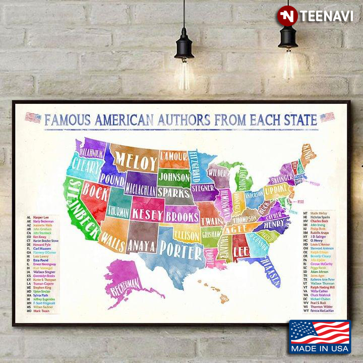 Famous American Authors From Each State