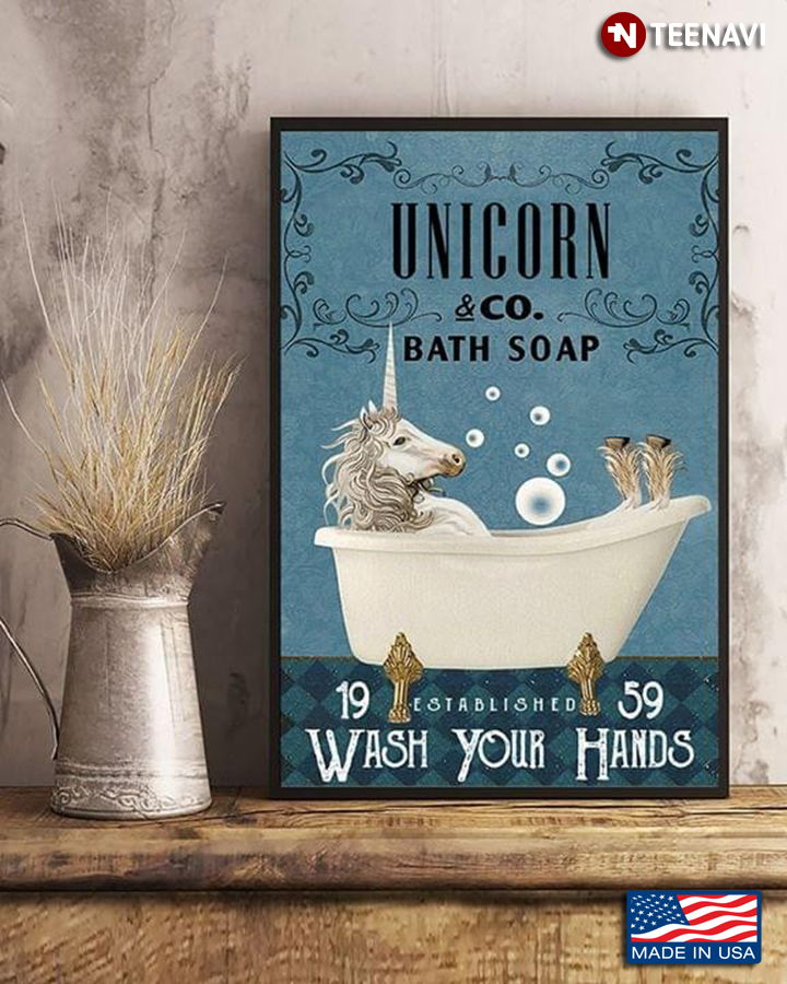 Vintage Unicorn & Co. Bath Soap Wash Your Hands