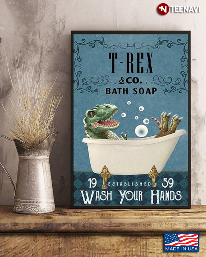 Vintage T-Rex & Co. Bath Soap Wash Your Hands