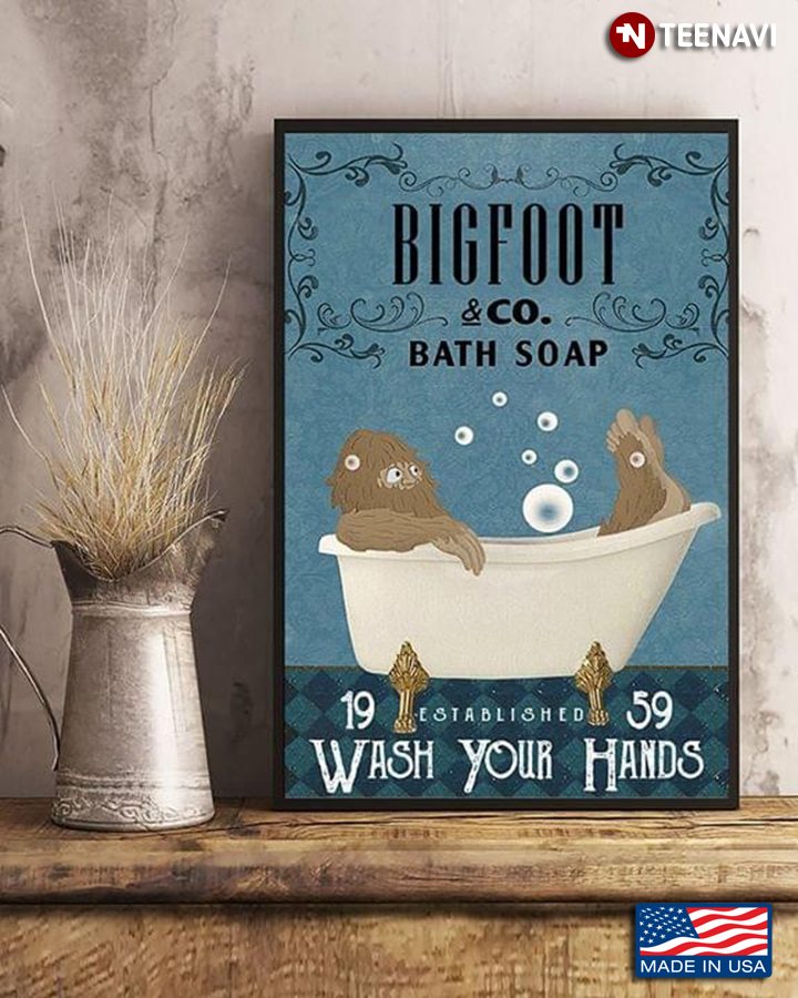 Vintage Bigfoot & Co. Bath Soap Wash Your Hands