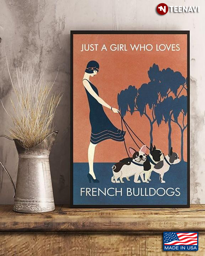 Vintage Just A Girl Who Loves French Bulldogs